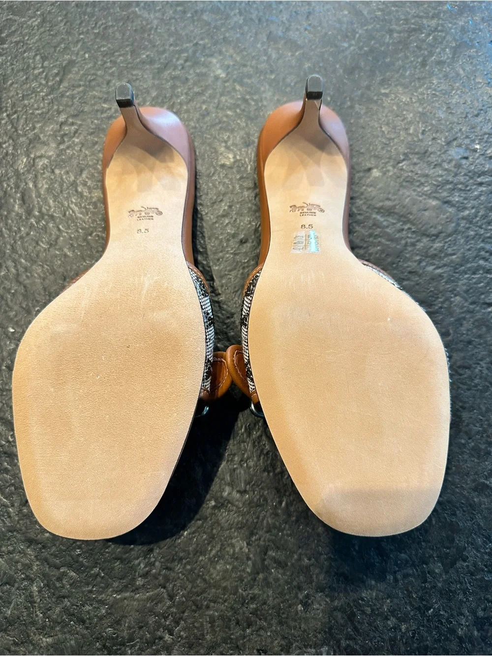 NWOT Coach Margot Crystal Sandals in Burnished Amber size 8.5 RARE FIND